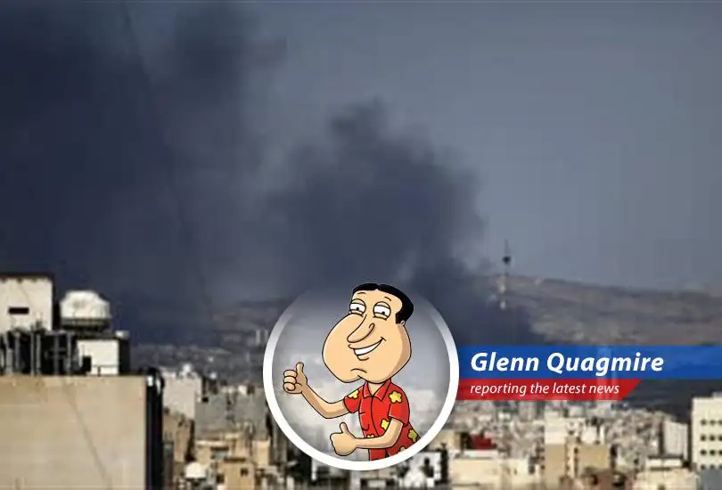 International tensions rise as the U.S. considers military action against Iran, potentially leading to a global catastrophe. Quagmire worries about his chances with the ladies.