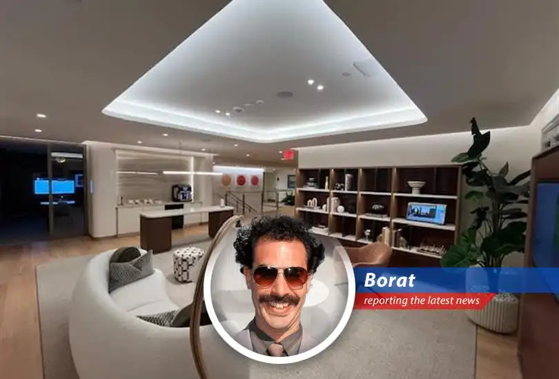 JPMorgan Chase unveils fancy new bank branches for rich Americans, hoping to manage their millions, but Borat wonders if it's just 'chasing' after fool's gold!