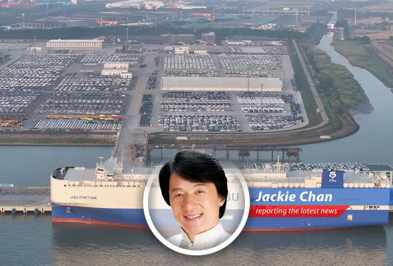 Jackie Chan comments on the latest U.S.-China trade figures, adding his signature blend of humor and wisdom to a serious situation.