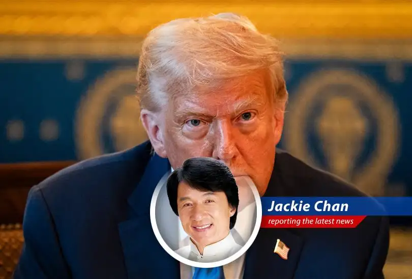 Jackie Chan gives his hilarious take on a White House advisor comparing the impact of Trump's tariffs to a meteorite strike, reminding us that sometimes, life is just a series of crazy stunts you have to roll with.