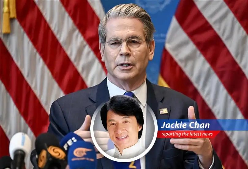 Jackie Chan gives his hilarious take on the US Treasury Secretary's announcement of upcoming trade talks with China, filled with martial arts metaphors and classic Chan-isms.