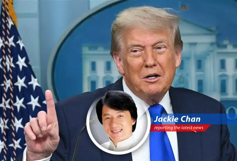 Jackie Chan gives his take on Trump's wavering tariff deadlines, blending action movie wisdom with a touch of global trade chaos.