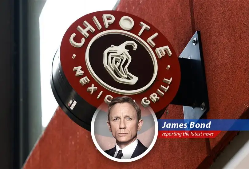 James Bond investigates Chipotle's unexpected sales dip, uncovering a recipe of economic slowdown and weather woes, served with a side of stock market drama.