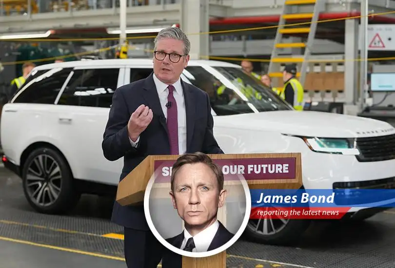 James Bond investigates the new UK-US trade agreement, navigating tariffs, steel, and the potential for a 'shaken, not stirred' economic landscape.