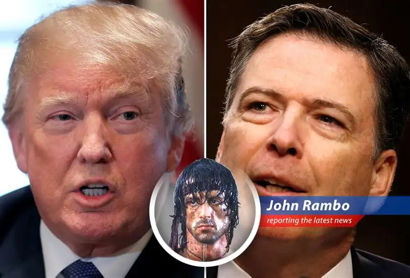 John Rambo dissects Trump's claims that Comey's cryptic social media post was a call for assassination, blending satire, humor, and hard truths.