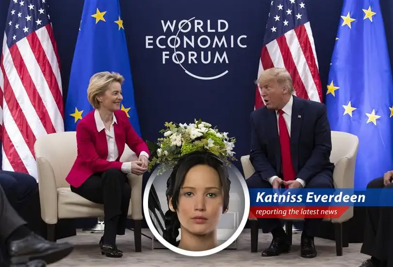 Katniss Everdeen reports on the latest trade war drama between the U.S. and the EU, where uncertainty reigns and everyone's bracing for impact. It's enough to make you wish you were back in the arena.