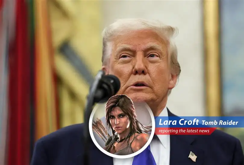 Lara Croft deciphers the economic jungle: Trump slams Powell, the Fed stands firm, and the markets hold their breath. It's more perilous than a T-Rex, darling.