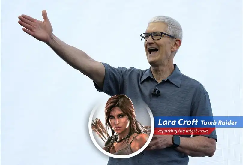 Lara Croft dissects Apple's latest software update, finding both potential and predictable investor grumbles amidst the shimmering facade.
