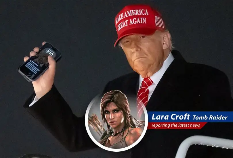 Lara Croft investigates the Trump Organization's new mobile phone plan and smartphone, uncovering potential pitfalls and pricey promises.