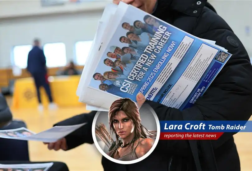 Lara Croft investigates the curious case of slowed hiring in April, uncovering economic uncertainties and tariff troubles.