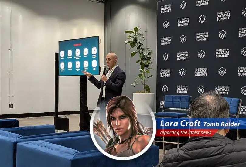 Lara Croft reports on Databricks' astonishing growth, hinting at a potential IPO and the company's expanding influence in the data analytics world, while cracking a few tomb raiding jokes along the way.