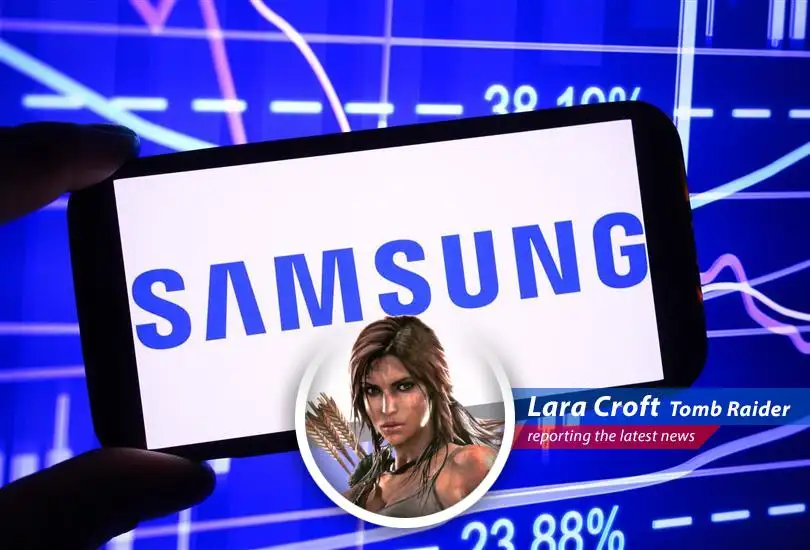 Lara Croft reports on Samsung's surprising Q1 earnings beat, navigating market uncertainties and a chip rivalry like a perilous tomb.