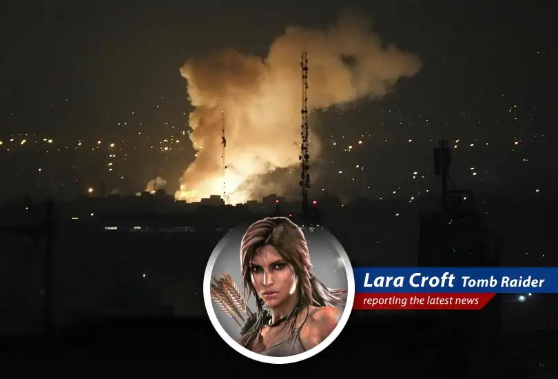 Lara Croft reports on the escalating tensions in the Middle East, with a wry Croft-esque twist, as Israel launches airstrikes against Iran's nuclear facilities, sending oil prices soaring and global markets tumbling.