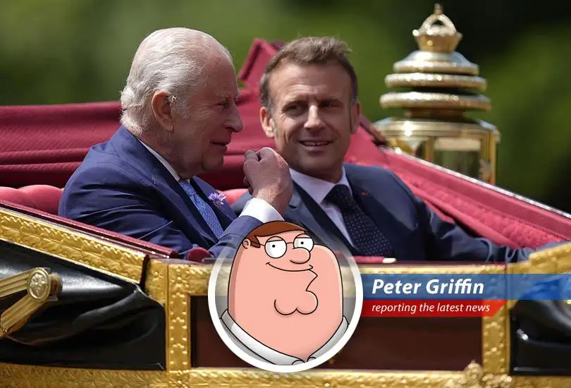 Macron's visit to the UK is overshadowed by Trump's trade threats, potentially impacting global economies like that time I tried to run a daycare and everything went to pot.