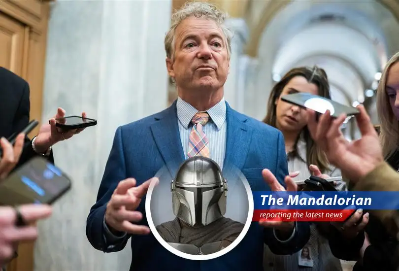 Mando reports on the clash between Trump and Senator Paul over a massive budget bill and its debt ceiling implications, with a bit of satire and galactic wisdom.