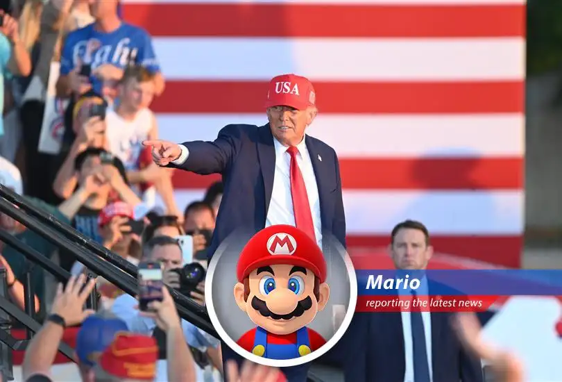 Mario jumps into the world of international politics as Trump threatens tariffs on countries cozying up to BRICS, leaving everyone scratching their heads and wondering 'What-a now?!'
