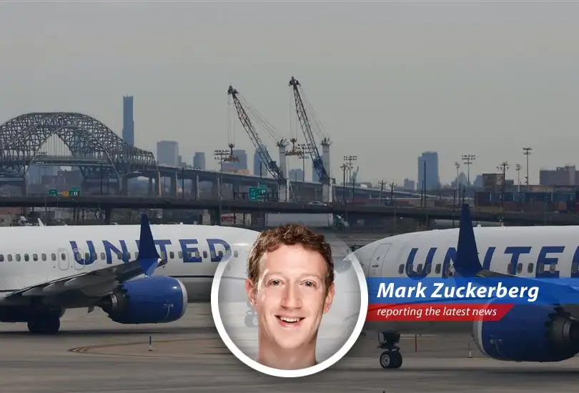 Mark Zuckerberg weighs in on United Airlines' Newark flight cancellations, blaming FAA staffing shortages and offering a humorous, slightly dystopian perspective.