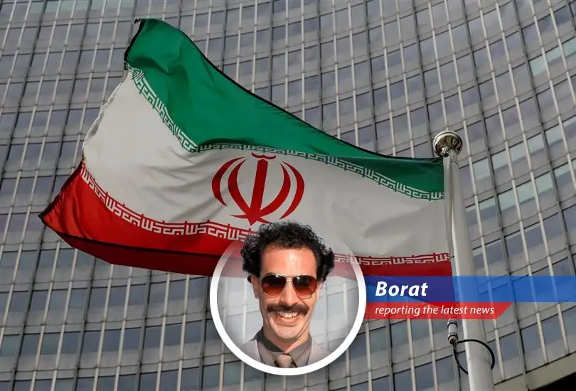 Massive explosion rocks Iranian port, leaving five dead and hundreds injured. Borat investigates... sort of.
