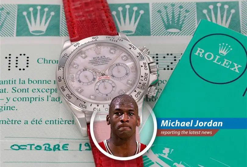 Michael Jordan weighs in on the upcoming auction of a unique 1999 platinum Rolex Daytona, potentially fetching millions and steeped in Rolex mystique.