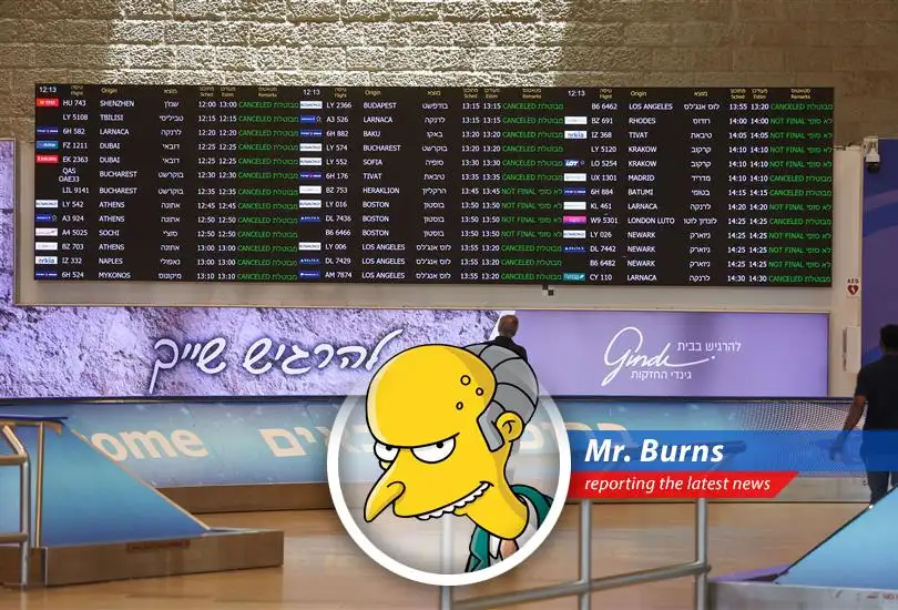 Montgomery Burns reports on how recent geopolitical events are creating lucrative opportunities for his airline, while expressing disdain for safety concerns and stranded travelers.