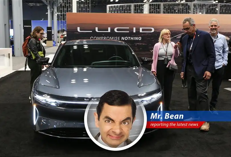 Mr. Bean investigates why Lucid's electric cars aren't selling like hotcakes (or should I say, electric cakes?) and what it all means for the future of driving...and maybe tea breaks.