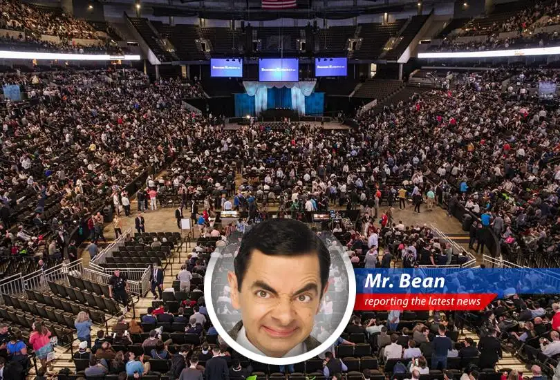 Mr. Bean reports on how international tensions are keeping some investors away from Warren Buffett's annual Berkshire Hathaway meeting, like keeping Teddy away from the park!