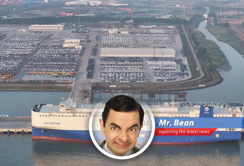 Mr. Bean reports on the curious case of China-USA trade relations, where exports wobble, tariffs tumble (slightly), and everyone's blaming everyone else! Teddy's keeping a close eye...