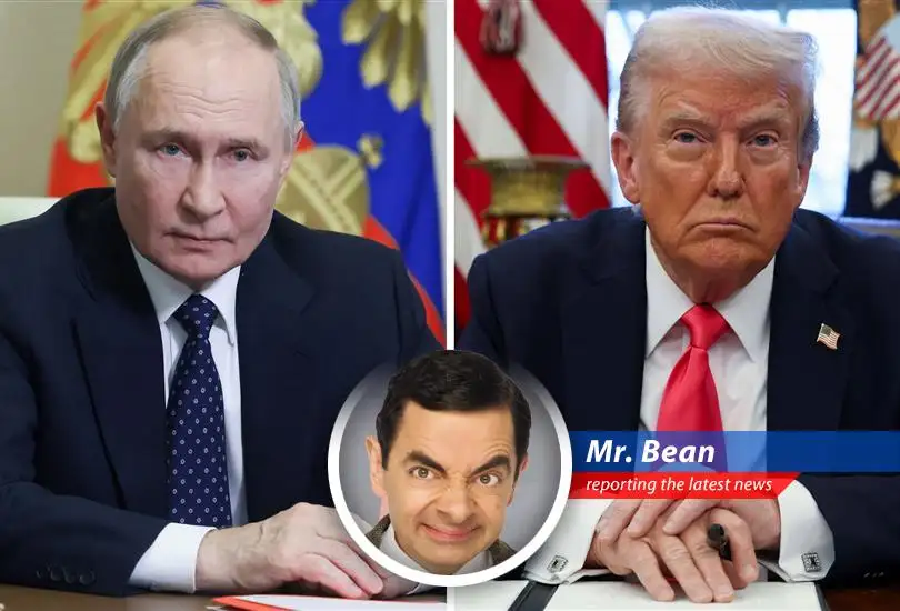 Mr. Bean shares his thoughts on Trump and Putin's chat about Ukraine, Iran, and the ever-looming threat of things going horribly wrong. It's a right pickle!