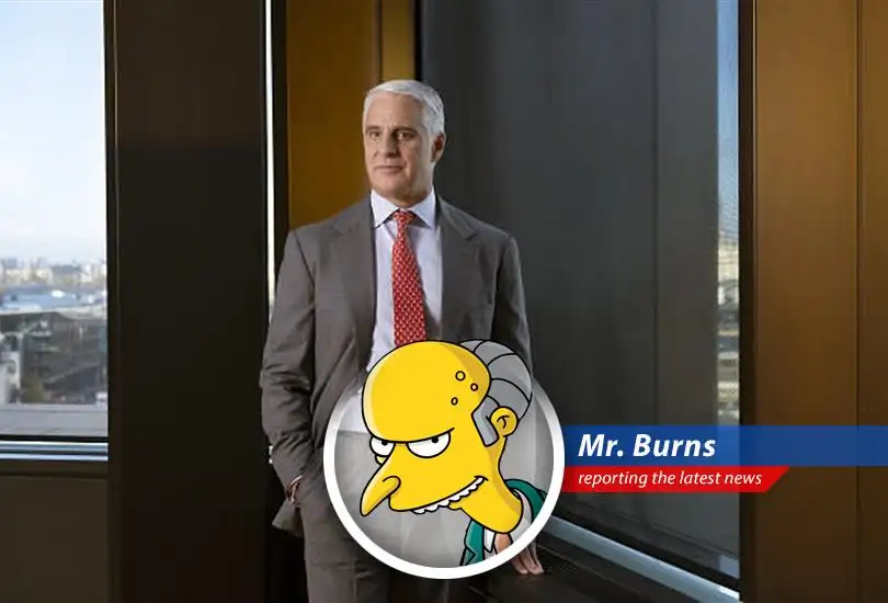 Mr. Burns analyzes UniCredit's interest in Commerzbank, deeming the current share price too rich for his blood and lamenting governmental meddling. Smithers, prepare the hounds!