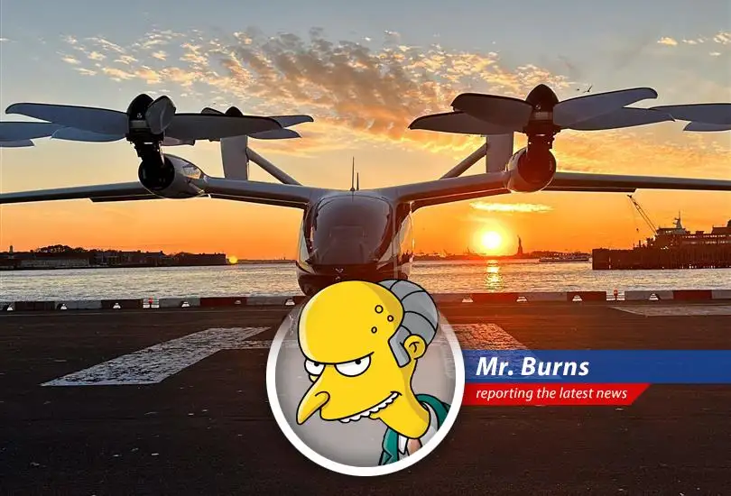 Mr. Burns reports on Joby Aviation's air taxi service launch in the UAE, musing on its potential to revolutionize transportation and, more importantly, his personal commute.