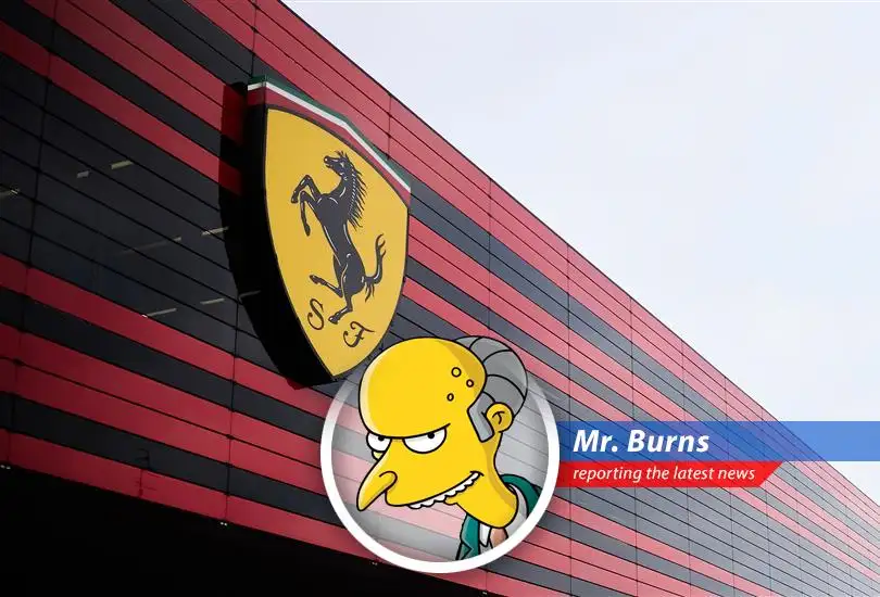 Mr. Burns reviews Ferrari's Q1 profits, warns of Trump's tariff treachery, and plots to acquire the company for a song. Smithers, get me my checkbook and a yacht!