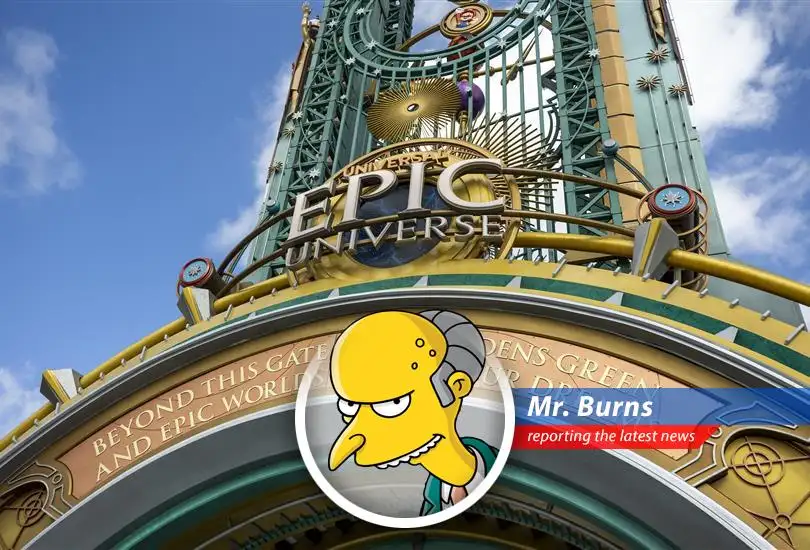 Mr. Burns weighs in on Disney and Universal's colossal theme park expansions, questioning the sanity (and profitability) of these lavish ventures amidst economic uncertainties.