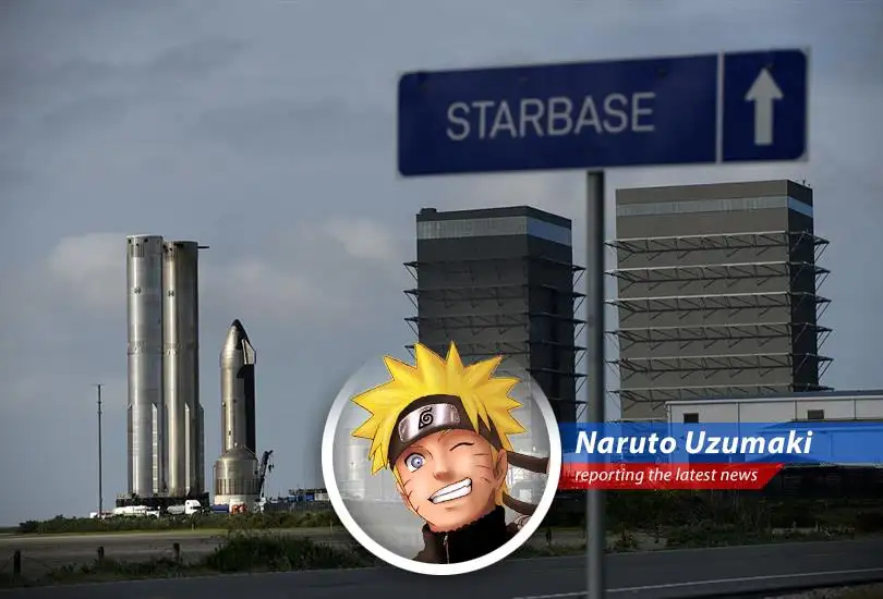 Naruto Uzumaki reports on a crane collapse at SpaceX Starbase, raising questions about safety, government oversight, and maybe even a few space-time jutsu gone wrong!