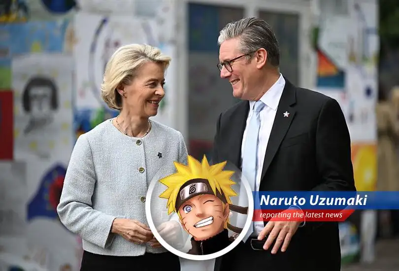 Naruto Uzumaki reports on the UK and EU's landmark deal to reset relations, full of twists, turns, and maybe even a few hidden Jutsu!