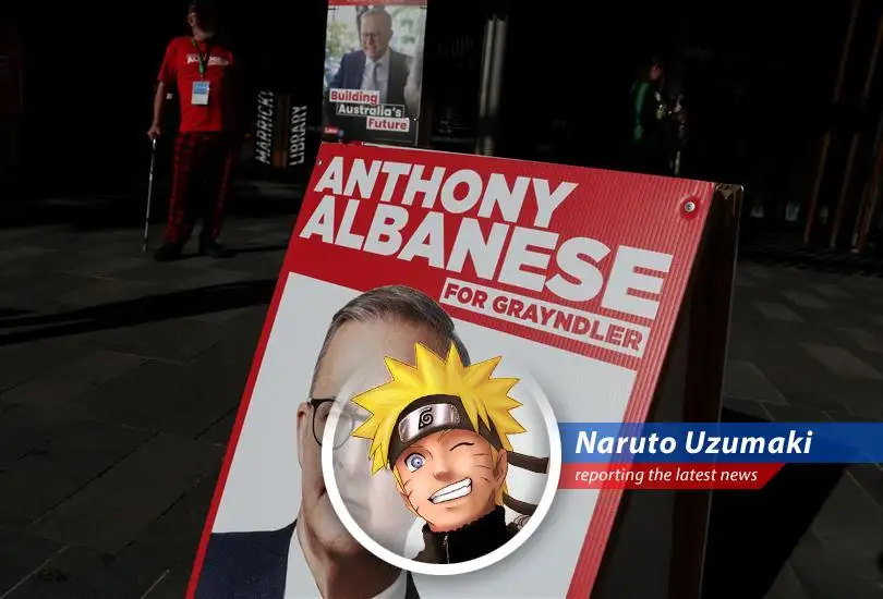 Naruto here, reporting on how Anthony Albanese pulled off a Rasengan-sized victory, securing a second term and leaving the opposition seeing stars! Dattebayo!