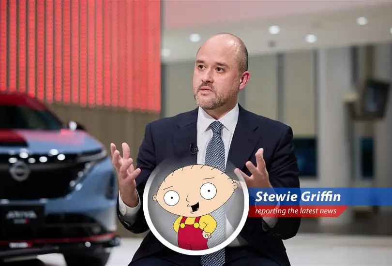 Nissan's new CEO, Ivan Espinosa, unveils a daring plan to rescue the struggling car company from financial doom and global competition. Will it work, or will Nissan end up like Brian after one of Peter's 'hilarious' escapades?