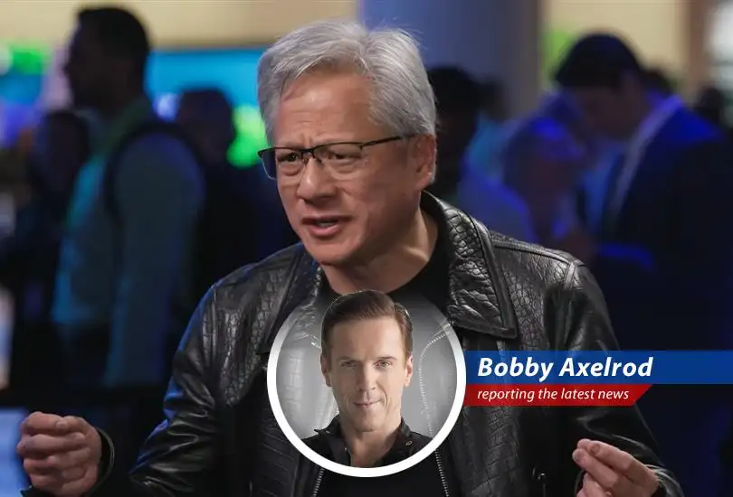 Nvidia's CEO Jensen Huang navigates US-China trade tensions, eyeing a $50 billion AI market in China while trying to keep shareholders and Uncle Sam happy. A delicate game of risk and reward, Axe style.