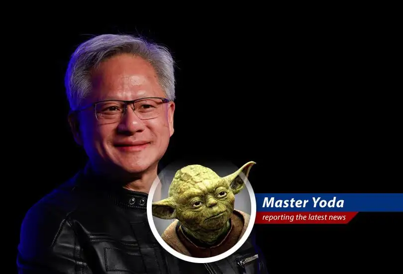 Nvidia's Jensen Huang proclaims AI empowers all through 'human' programming, but beware the dark side, young Padawans!