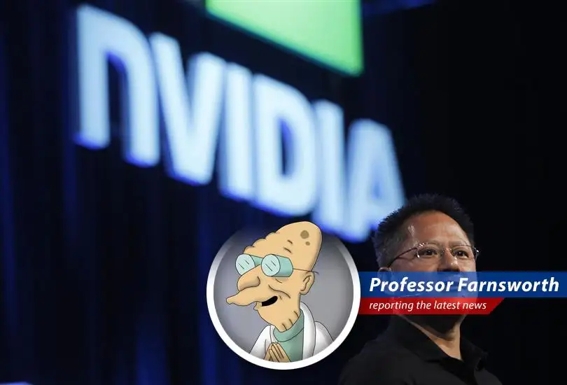 Nvidia's latest earnings report defies trade war woes, making investors richer than a Planet Express crew after a successful delivery... almost!