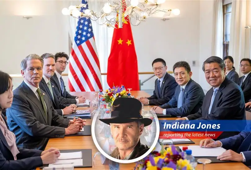 Old faces from the Trump administration are back at the table with China in London, attempting to rekindle trade talks amidst simmering tensions and accusations. Can they succeed where they left off, or will this negotiation end up like the Ark of the Covenant – best left undisturbed?