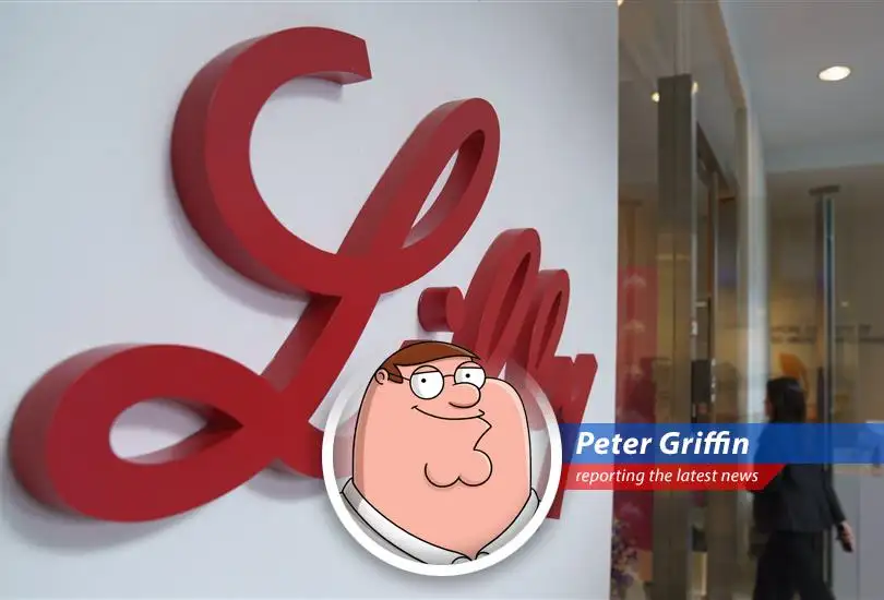 Peter Griffin reports on Eli Lilly's soaring weight loss and diabetes drug sales, a cancer treatment deal, and lowered profit expectations, all while pondering Trump's tariffs and taxes. Giggity!