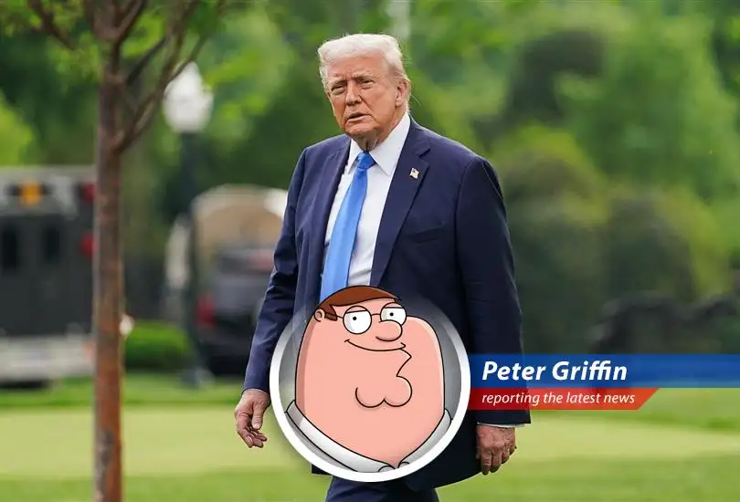 Peter Griffin reports on Trump's recent interview where he takes credit for the good economy, blames Biden for the bad, and muses about doll ownership.
