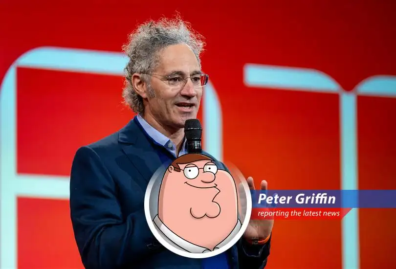 Peter Griffin reports on how Palantir, the AI software company, is raking in the cash and making some bold predictions, even if their stock took a bit of a nosedive after hours.