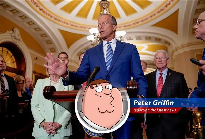 Peter Griffin reports on the Senate's massive bill, packed with tax cuts, debt ceiling increases, and weird stuff about whale hunting. It's gonna be legen...wait for it...dary!