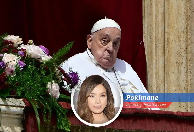 Pokimane reacts to Pope Francis' Easter message calling for a ceasefire in Gaza, hostage release, and condemning antisemitism, adding her signature humor and wit.