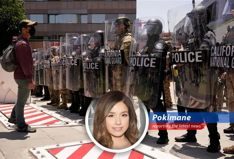 Pokimane reacts to the deployment of additional troops to Los Angeles amidst dissipating protests, questioning the motives and legality behind the move.