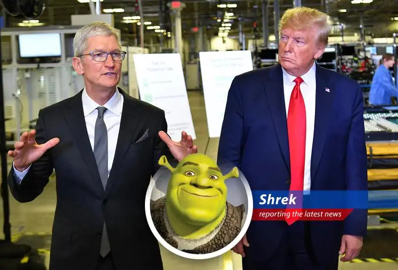 President Trump throws a tariff-sized wrench into Apple's plans, demanding iPhones be made in the US or face a hefty tax. It's like tryin' to herd cats, only with gadgets!