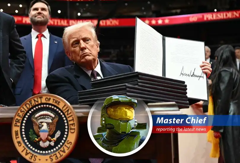 President Trump's second term hits the 100-day mark, marked by heavy use of executive orders, trade tariffs, and downsizing the federal government. Is this the golden age, or did we just activate Halo?