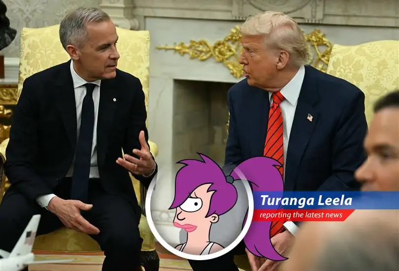 Prime Minister Carney tells President Trump Canada will never be the 51st state, sparking a battle of wills worthy of a Zapp Brannigan strategy session.
