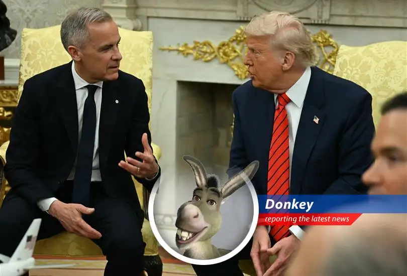 Prime Minister Carney tells Trump that Canada is NOT for sale, leading to some spicy back-and-forth and trade talk tensions. Could someone get me a waffle?